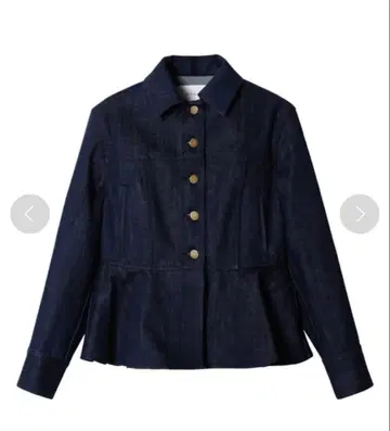 LE CIEL BLEU 페플럼 데님 자켓