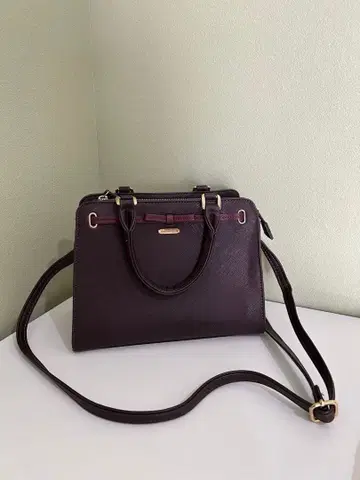 버건디 2way 숄더백