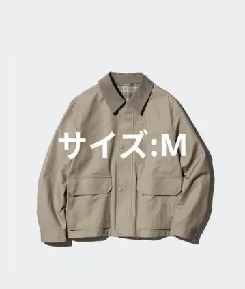 유니클로 유틸리티 숏 블루종 브라운 [ M ]