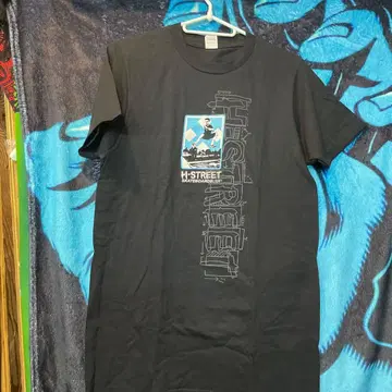 H-STREET 그래픽 T셔츠 블랙 S
