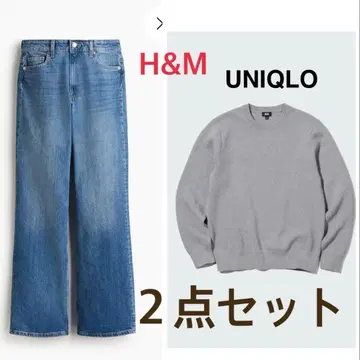 H&M 부츠컷 하이 데님 1289113004