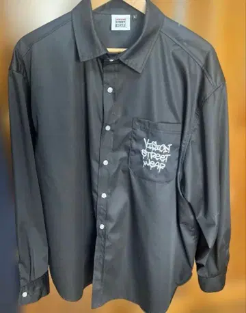 비전 스트릿 긴팔 셔츠 블랙 L