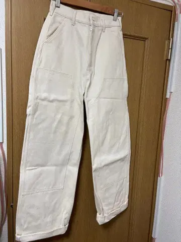 JANE SMITH 화이트 와이드 레그 데님 25