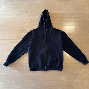 JERZEES 풀 집업 후드티 M 사이즈 블랙 9.5oz