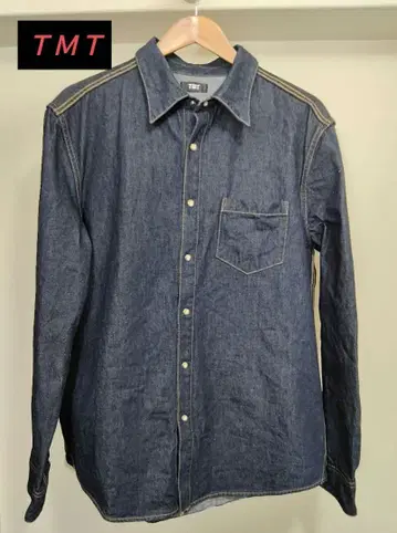 [ TMT ] 원워시 데님 셔츠 정가 29,700엔 XL