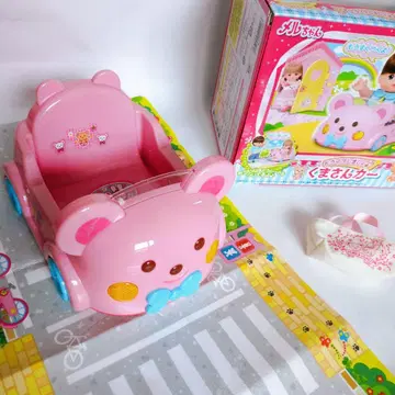 멜짱 드라이브해요 곰돌이 카 횡단보도 시트 에코백 박스 있음