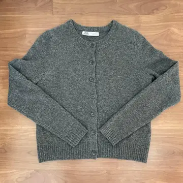 ZARA 그레이 니트 가디건 S