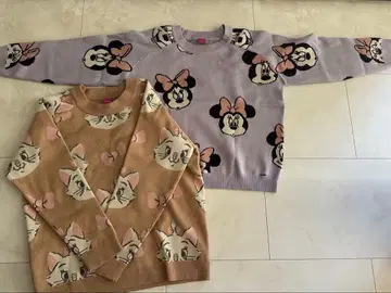 디즈니 니트 트레이닝복 미니 짱 올리브 캣 160 150