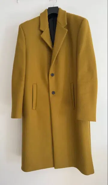 ZARA 체스터 코트 울 혼방 롱 기장 XL 이탈리아제 원단 초방한