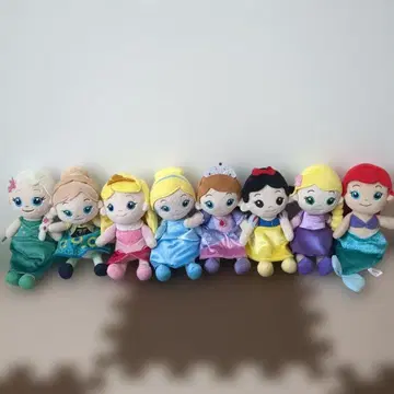 컨디션 최상 디즈니 프린세스 봉제 인형 세트 T-ARTS DISNEY