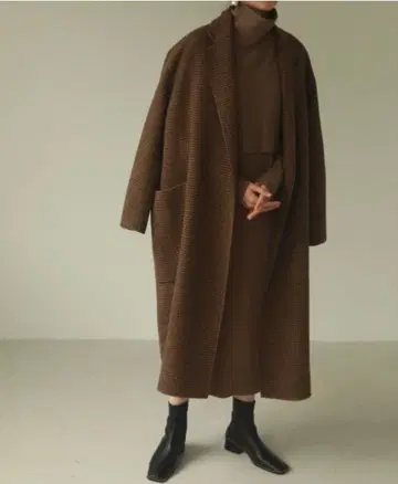 TODAYFUL 오버 체크 코트 36inch