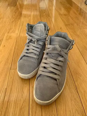 Rag&Bone 그레이 스웨이드 하이컷 스니커즈