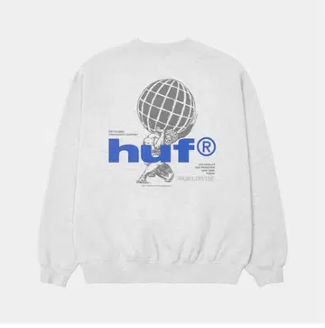 HUF 그레이 맨투맨