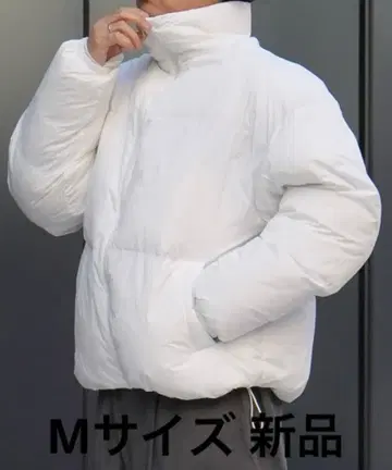 남성용 confirm 나일론 파이버 다운 자켓 화이트 M 새상품