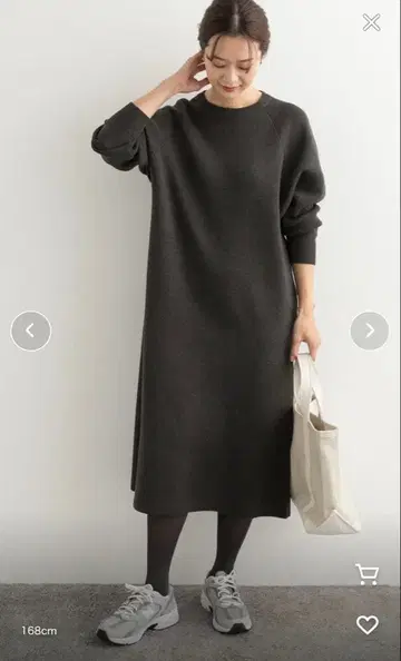 URBAN RESEARCH DOORS 맨투맨 니트 원피스