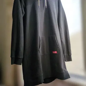 x-girl 후드 부착 후드티 사이즈 2 블랙