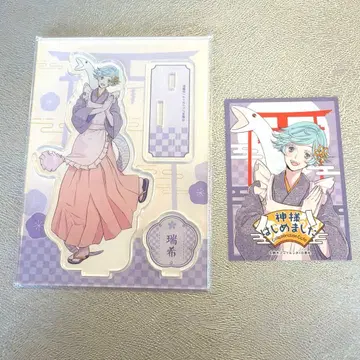 오늘부터 신령님 카페 미즈키 아크릴 스탠드 특전 카드 세트