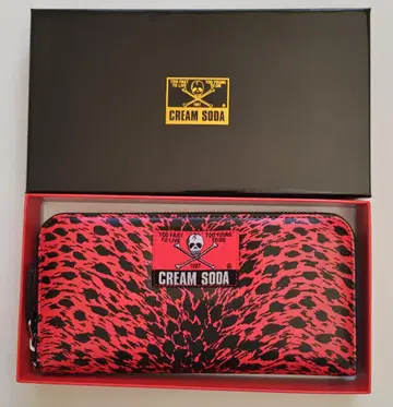 [ 새상품 ] 핑크 드래곤/Cream Soda 레오파드 무늬 지퍼 지갑
