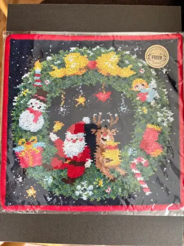 새상품, 미개봉 페이 페이스트리 크리스마스 손수건