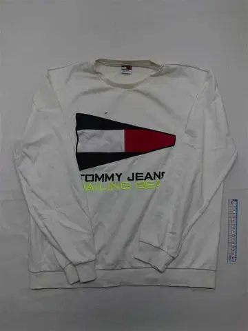 타미힐피거 진스 세일링 기어 크루넥 맨투맨 남성용 화이트 계열