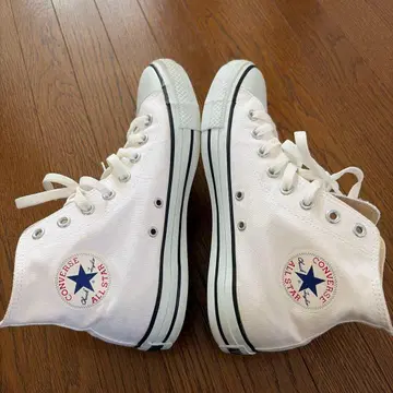 CONVERSE ALL STAR 화이트 하이컷 스니커즈 27cm