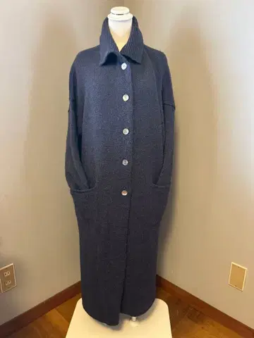 les copains 레 코팡 니트 코트 롱 코트 사이즈 40