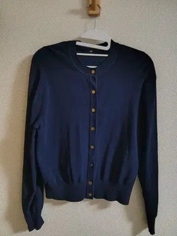 PLST 네이비 버튼 가디건 L 사이즈