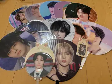 스트레이키즈 아이엔 부채 부채 커버 트레이딩 카드 홀더