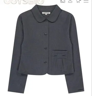 coyseio RIBBON JACKET GREY