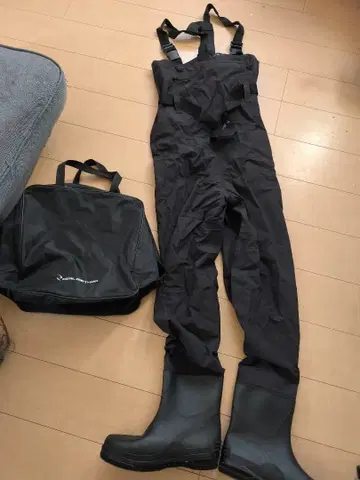 블랙 가슴장화 수납 가방 포함 LL