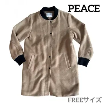 PEACE 베이지 코트