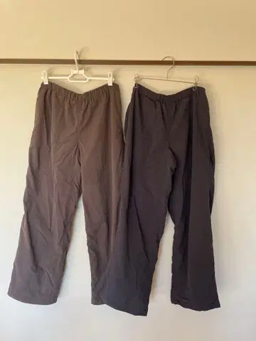 무인양품 여성 방풍 속기모 이지 팬츠 2색 세트
