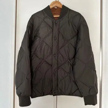 UNIQLO U 퀼팅 자켓 카키 브라운 리버서블