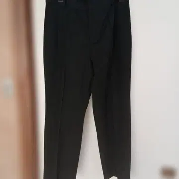 미사용 룬비 블랙 캐주얼 팬츠 허리밴딩