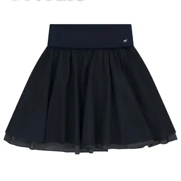 coyseio DOUBLE SHIRRING SKIRT NAVY