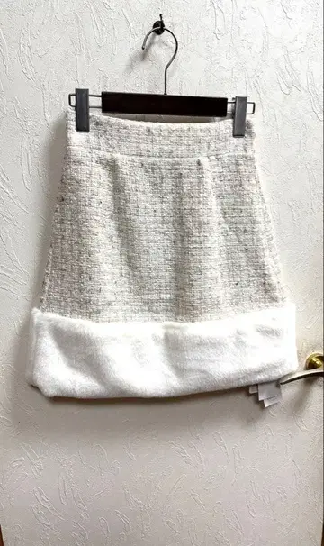 Tocco 트위드 퍼 미니 스커트