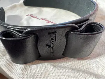 Ferragamo 블랙 리본 헤어밴드