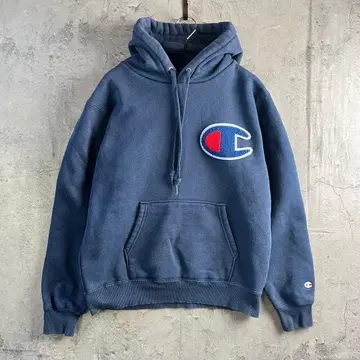 Champion 네이비 후드티 M 사이즈 속기모