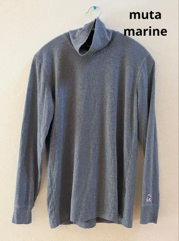 muta marine 심플 하이넥 터틀 모크넥 와펜 부착