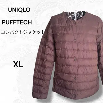 UNIQLO 퍼프테크 컴팩트 자켓 가볍고 따뜻한 와인색 XL