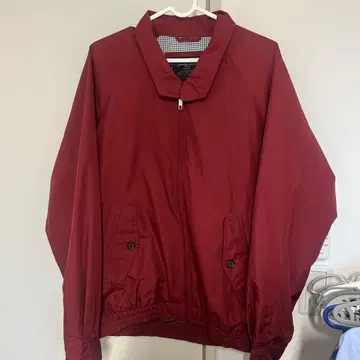 Prestige Style 버건디 나일론 자켓 L 사이즈 빨간색