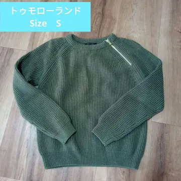 MACPHEE 카키 니트 S 투모로우랜드 스웨터