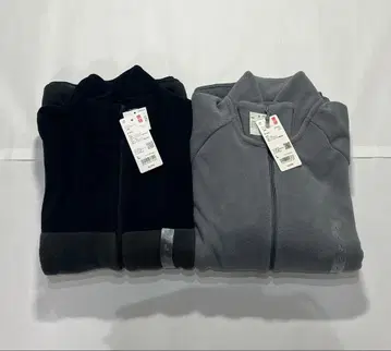 택 포함 새상품 UNIQLO 유니클로 플리스 풀집업 자켓 2개 세트