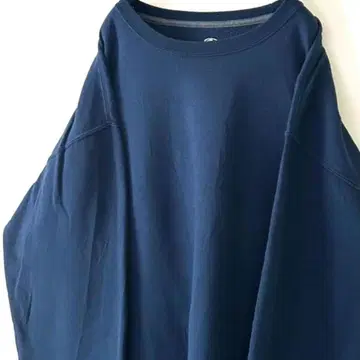 애슬레틱 플레인 무지 맨투맨 트레이닝복 L 네이비 네이비 컬러 구제 의류