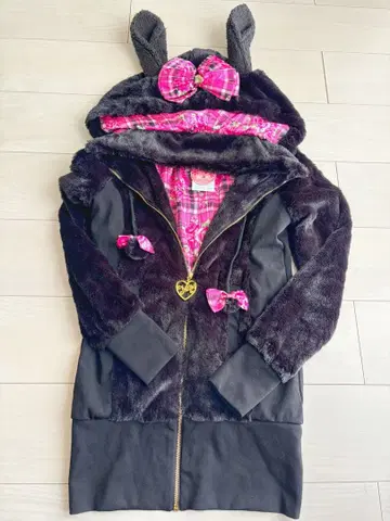 토끼 귀 후드티 초레어