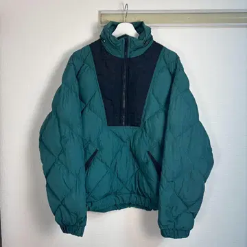 에디 바우어 그린 풀오버 다운 자켓 블랙 택