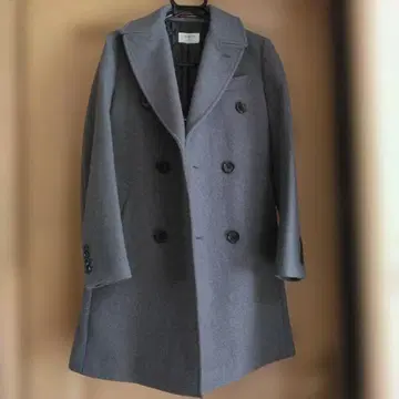 ORIHICA 남성용 그레이 더블 버튼 코트