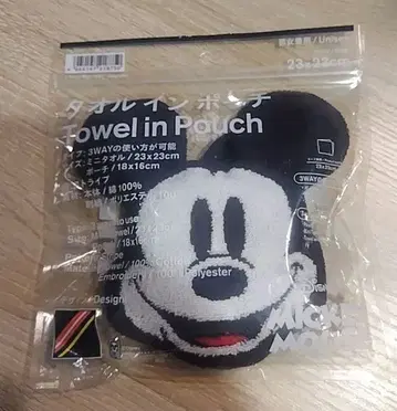 미키마우스 타월인 파우치