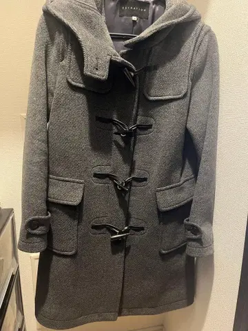 새상품급 ESTNATION 더플 코트 그레이 36