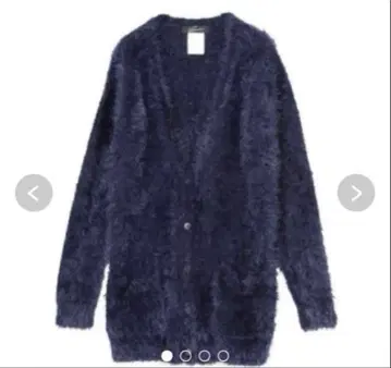 스터닝 루어 샤기 니트 가디건